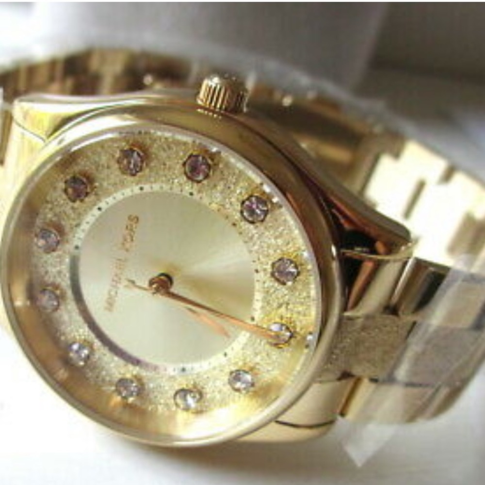 🆕Michael Kors Colette Three-Hand Gold-Tone Watch - Picture 9 of 14